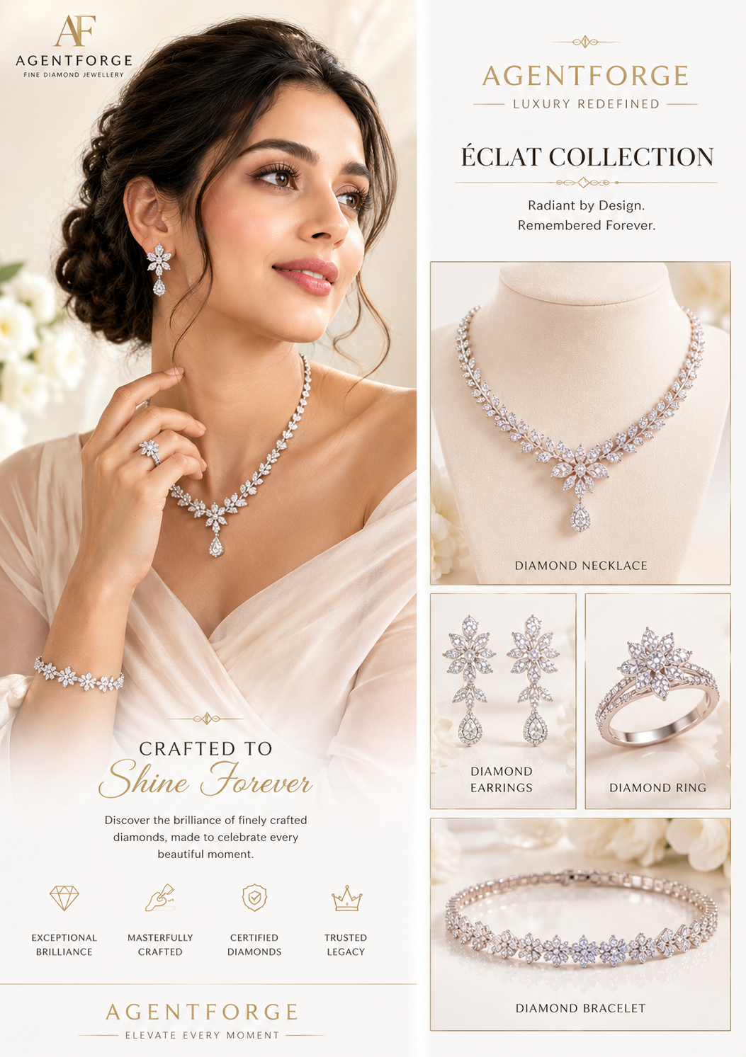 Jewellery Design 19 — AI-generated jewellery visual created with AgentForge AI