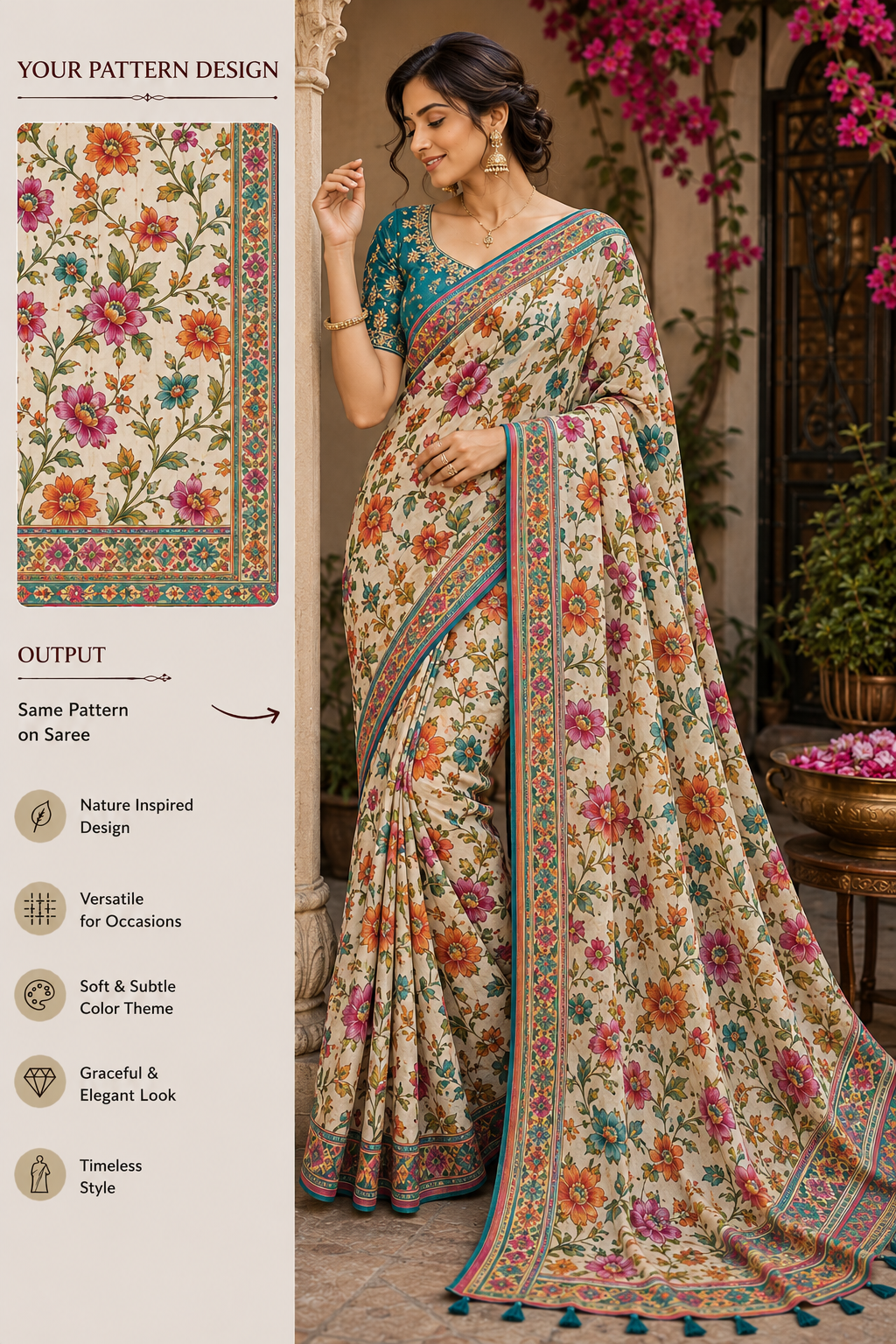 Textile Design 24 — AI-generated textile visual created with AgentForge AI