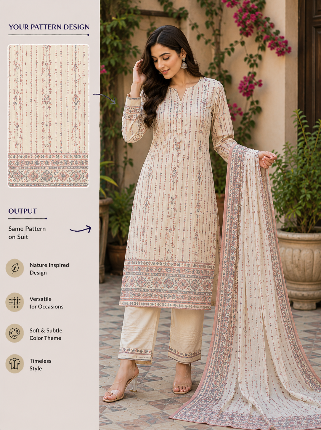 Textile Design 28 — AI-generated textile visual created with AgentForge AI