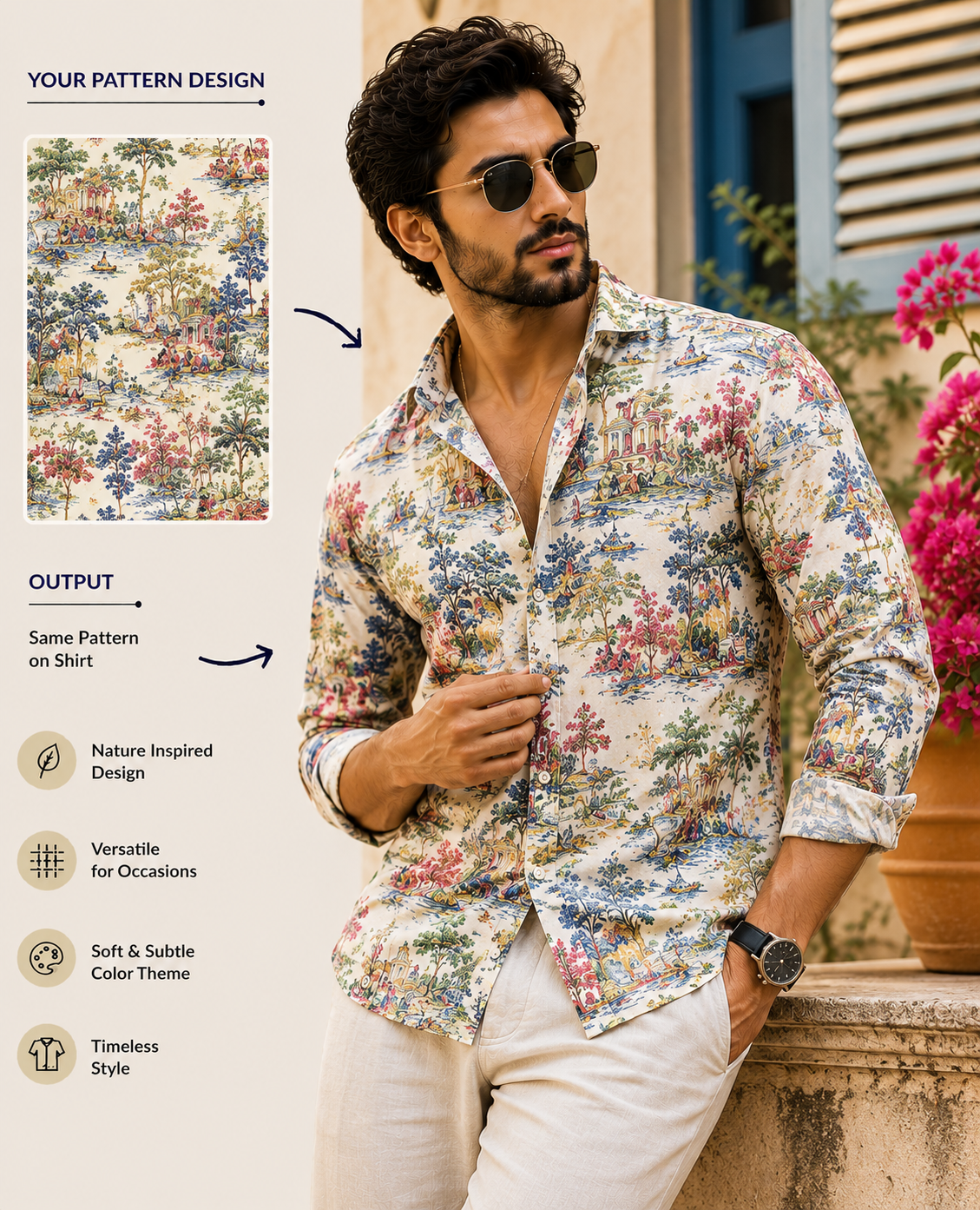 Textile Design 5 — AI-generated textile visual created with AgentForge AI