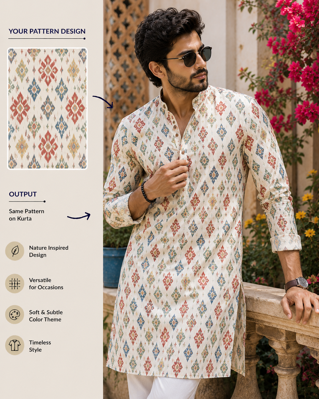 Textile Design 8 — AI-generated textile visual created with AgentForge AI